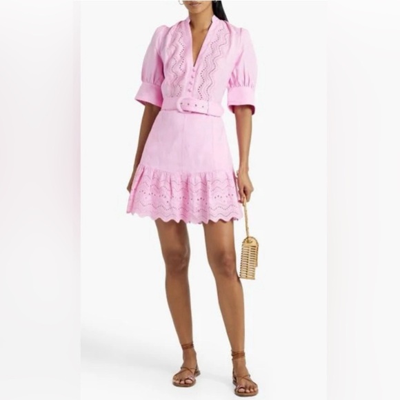 embellished long flare sleeve mesh a line dress Embellished Long Flare Sleeve Mesh A-Line Dress